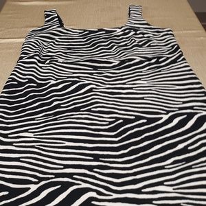 Women's zebra print dress, business casual wear